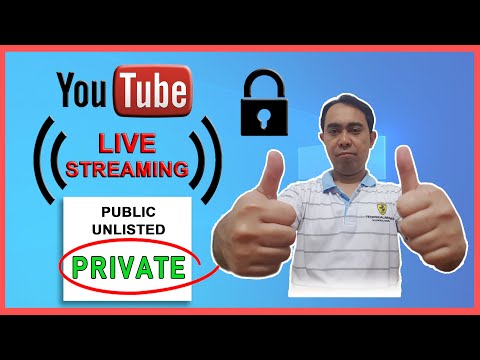 🔴 How to PRIVATE LIVE STREAM in YouTube