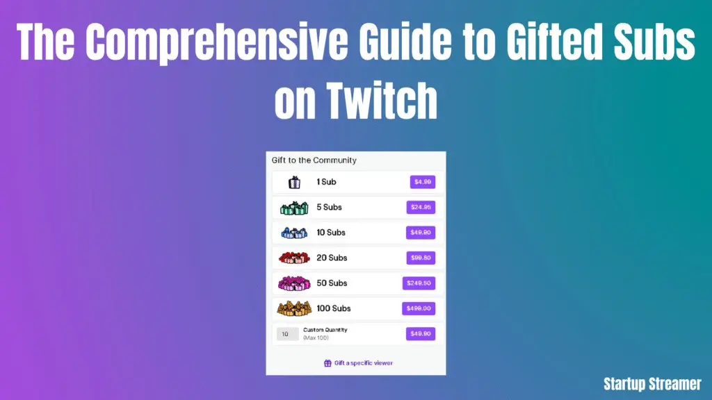 Gifted Subs On Twitch